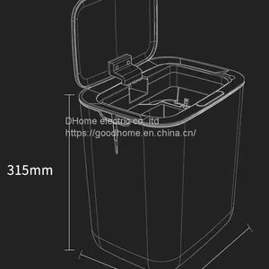 The New Cross-border Intelligent Trash Can is Fully Automatic Inductive Open Lid UV Blue Light （Wechat:13510231336） thumbnail-2