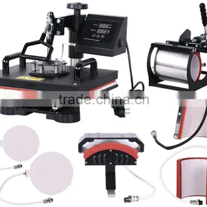 7 in 1 Combo Heat Transfer Press Heat Transfer Film Printing Machine thumbnail-1