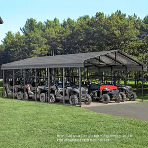Hot Sell China Steel Structure Building Garage Customized and Prefabricated Garage thumbnail-3