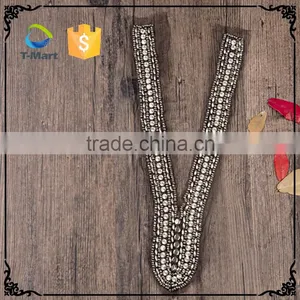 Fine Quality White Shirt Collar Designs Handmade Collar Bead Trim thumbnail-2