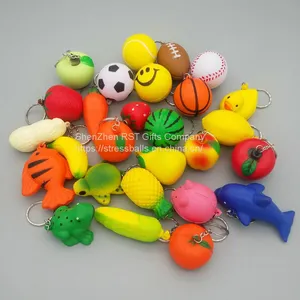 Pu Foam Lemon Anti Stress Ball Keychain – Stress Relief for Sports Fans thumbnail-2