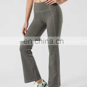 Wholesale Most Hot Sweat-Wicking Casual Flare Women Fitness Sports Pants Workout Gym Clothing Training Pants thumbnail-4