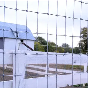 330 FT Field Fence OEM Customized Cattle Woven Wire Mesh Fence Manufacturing China 60cm Weft Pitch Best Fencing Mesh for Horses thumbnail-1