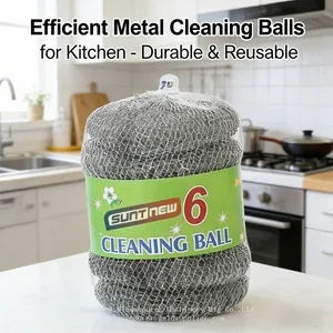 Galvanized Wire Cleaning Ball Set With Assorted Sizes for All Cleaning Needs thumbnail-1