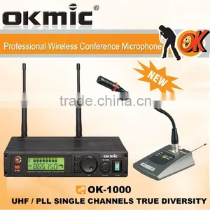 OK-1000 Single Channels/UHF PLL 32/99 Channels ,True Diversity Wireless Microphone thumbnail-1