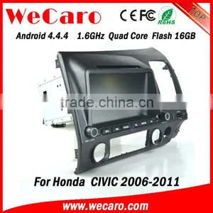 Wecaro Android 4.4.4 Car Dvd Direct Factory for Civic Double Din Steering Wheel Control Right Hand Drive 2006 - 2011 thumbnail-2