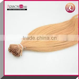 Arisonhair Wholesale Product Keratin Tipped i Tip Hair Extension Brazilian Virgin Human Blonde Pre-bonded Hair Extension thumbnail-3