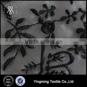 Wholesale Nylon Embroidered Organza Fabric for Fashion Garments,dress,skirt,wedding thumbnail-2