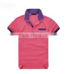 New Design Custom Different Color Collar and Cuff Polo Shirt thumbnail-1