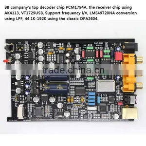 FX-Audio DAC-SQ5 HIFI 2.0 Audio Digital Decoder Amplifiers USB DAC / Fiber / Coax / USB Input / PCM1794 thumbnail-5