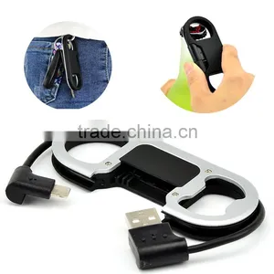 2015 New Design Multifunction Corkscrew Keychain USB Cable thumbnail-1
