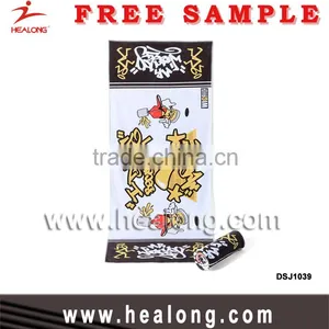 Sublimation Customized Logo Gym Sport Personalized Cleaning Cartoon Towel Design thumbnail-1