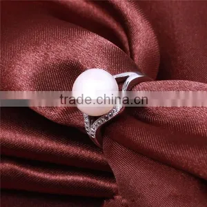 2016 Hot Sale Natural Freshwater Pearl Ring Shape Crown 925 Silver 100% Pearl Fashion Ring With High Quality thumbnail-2