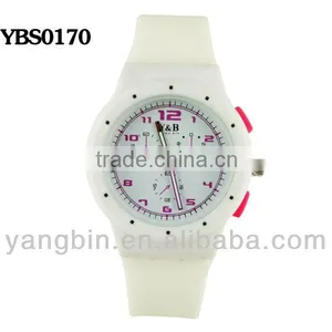 Hot Time Silicone Strap Fashion Custom Brand Unisex Watch Wholesale Products thumbnail-4