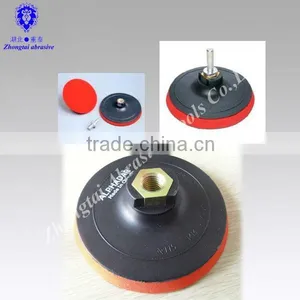 4''---7'' Yellow and Red Round Granite Polishing Pad thumbnail-1