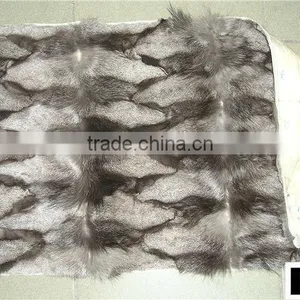 Factory Wholesale 100% Genuine Patched Fox Fur Plates thumbnail-2
