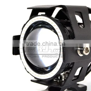 Waterproof Ultra Bright 12V 10W U7 Angel and Devl Eye LED Front Motorcycle Light Lamp Lighting thumbnail-4