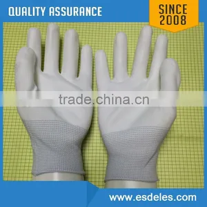 PU Gray Color Nylon Gloves thumbnail-6