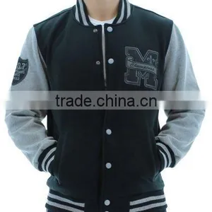 Customized Cotton Fleece Varsity Jacket,custom Pure Cotton Fleece Jacket,fashionwear Cotton Fleece Jacket thumbnail-3