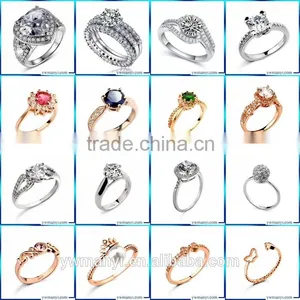2016 Fashion Colorful Silver Alloy Four G Unique Ring Silver Jewelry R0152 thumbnail-6