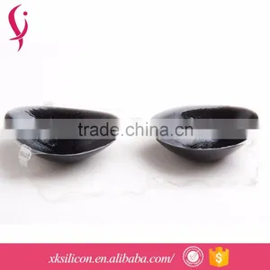 OEM Customized Low Price Adhesive Silicone Black Bra Cup With Strap thumbnail-1