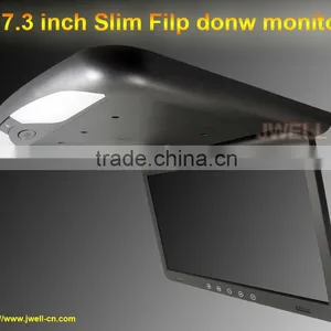 Super Slim 17.3 Inch High Definition TFT LCD Flip Down Car Monitor thumbnail-1
