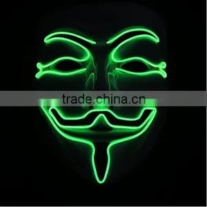EL Mask / EL Wire Mask / Fashion Ligting up Mask for Party/ Halloween/christmas thumbnail-3