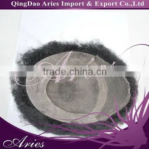 Discounted Natural Toupee Hair Replacement System Piece French Lace Front Remy Hair thumbnail-1