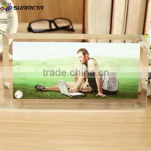 Hot Sale Sunmeta Sublimation Glass Photo Frame With Display Stand BL-08 thumbnail-1