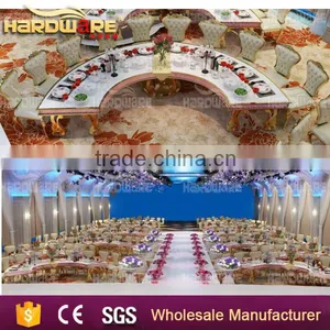Half Round Shape With MDF Dining Table , Mdf Wedding Table thumbnail-6
