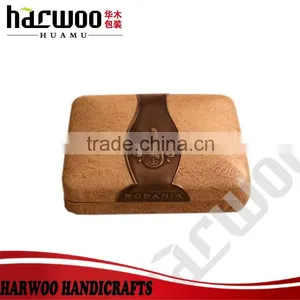 Leather Watch Box With Brown Belt,embossed Leather Watch Packaging thumbnail-2
