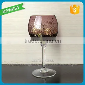 Newest Colorful Goblet Wine Glass Wholesale Thick Bottom Glass Wine Cup Support OEM Glass Cup thumbnail-1