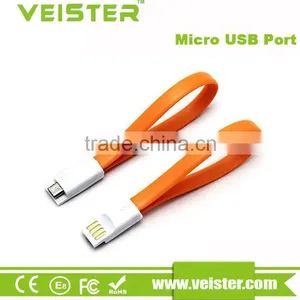 Veister 22cm Magnetic Micro Usb Sync Data Cable Short Magnet Noodle Charging thumbnail-5