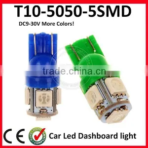 Hot T10 194 168 W5W 5050 5SMD T10 LED Light Indicator Light Bulb T10 Led Light Bulb Dimmable thumbnail-2