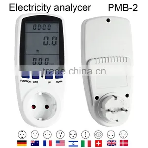 Europe Plug Energy Power Meter Socket With Electricity Usage Monitors thumbnail-2