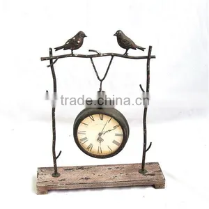 Cottage Chic Metal Decorative Table Clock thumbnail-1