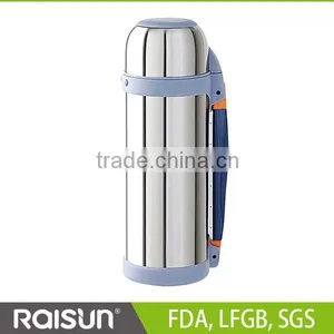 Coffee Pot Wide Mouth Travel Mug Stainless Steel Thermos thumbnail-1