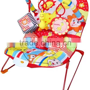Animal Paradise Baby Bouncer, Light Weighted Musical Baby Rocker Cradles With Lovely Toys thumbnail-1