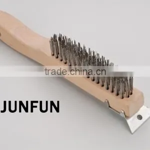 Shoe Handle Wire Scratch Brush With Scapter thumbnail-1