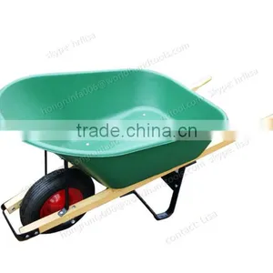 HRF Plastic Tray Wooden Handle Wheelbarrow WH6600S thumbnail-2
