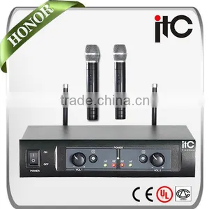 ITC T-522UH 32 Groups Freq Range Dual-channel Professional UHF Wireless Microphone System thumbnail-1
