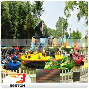 Outdoor Playground Amusement Electric Fighting Shark Island Ride thumbnail-3