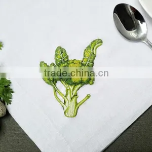 Hand Embroidered Napkins, Linen Napkins With Embroidered thumbnail-1