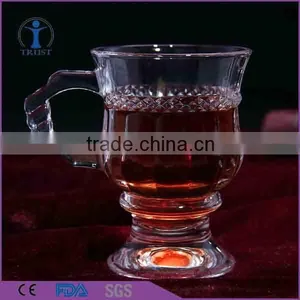 Creative Machine Made Cut Glass Cheap Coffee Mug thumbnail-1
