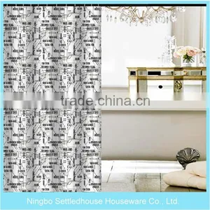 Factory Rotary Printing Mildew Resistant Fabric Shower Curtain, Home Goods Shower Curtains thumbnail-4