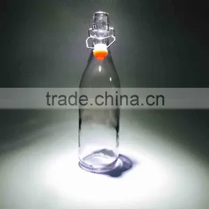 250ml High Quality Clear Empty Glass Cooking Olive Oil Bottle With Swing Top Lid thumbnail-3