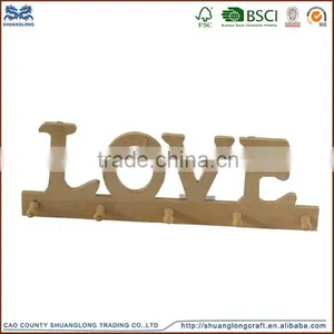 2016 Best Selling Item Wooden Coat Hook With Alphabet Letter , Wooden Coat Hook Wholesale thumbnail-1