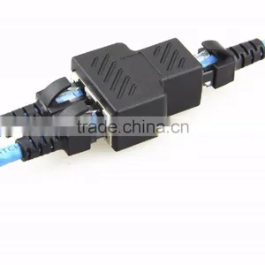 RJ45 Female to Female Network Adapter 1 to 2 Port Female CAT 5/CAT 6 LAN Ethernet Socket Connector thumbnail-5