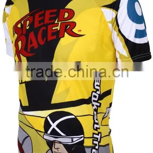 Wholesale Bike Jersey Stylish Short Sleeve Printed Mountain Bike Jersey Wear thumbnail-1