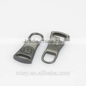 Embossed Gold Brass Zipper Puller for Garments Brightness B1-80009 thumbnail-2